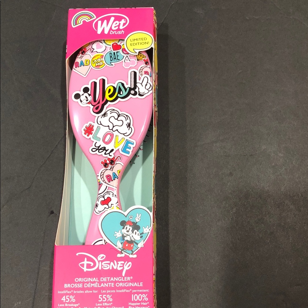 Wet Brush‎ Disney Limited Edition original detangler pink brush brand new
